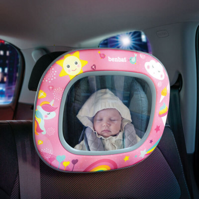 Интерактивное зеркало в машину Night & Day Pink BM722