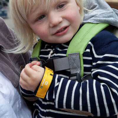 Идентификатор на руку ребенка Safety id-strap Bee